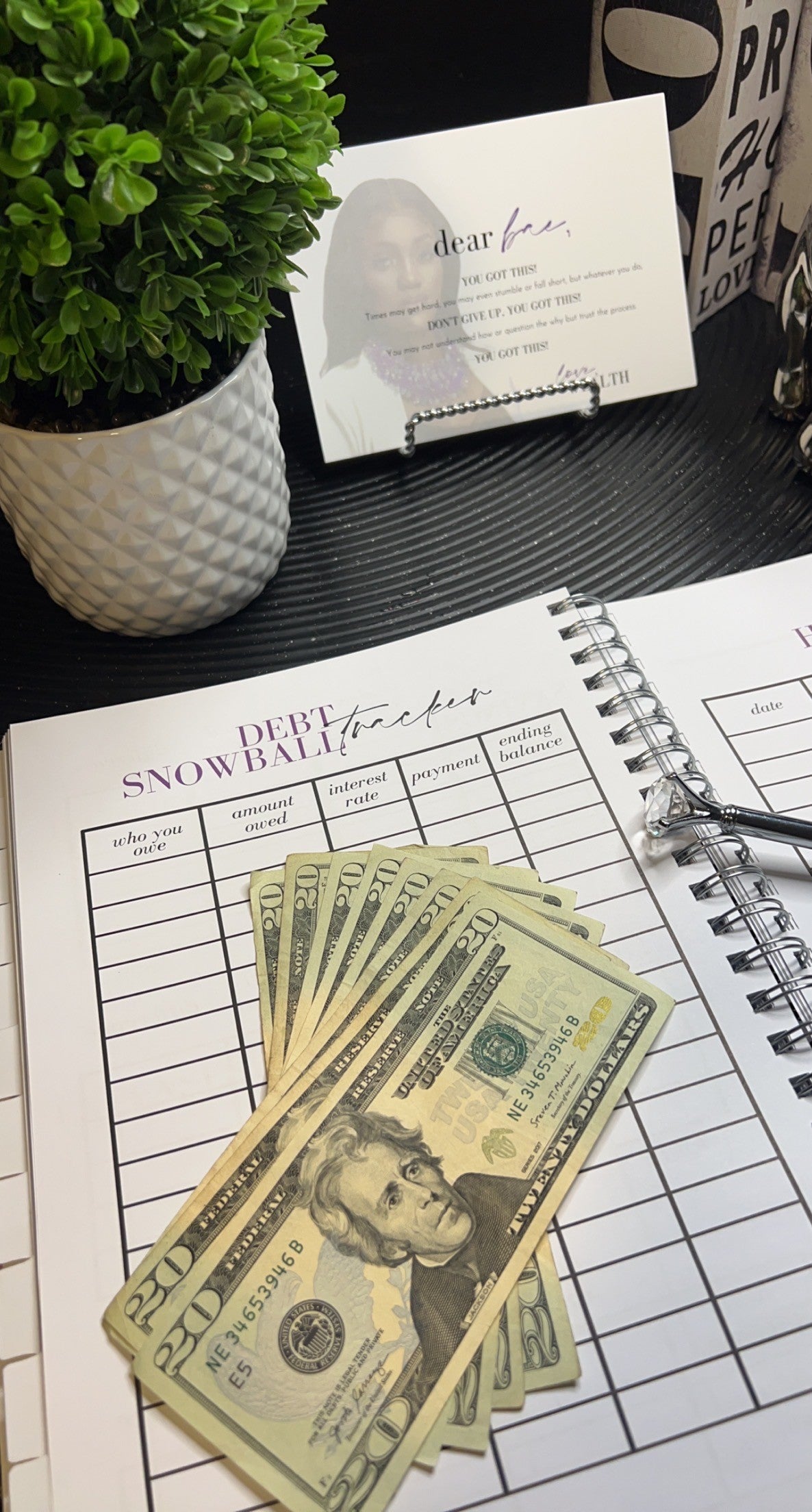 The Wealth Bae Budgeting Planner (White)